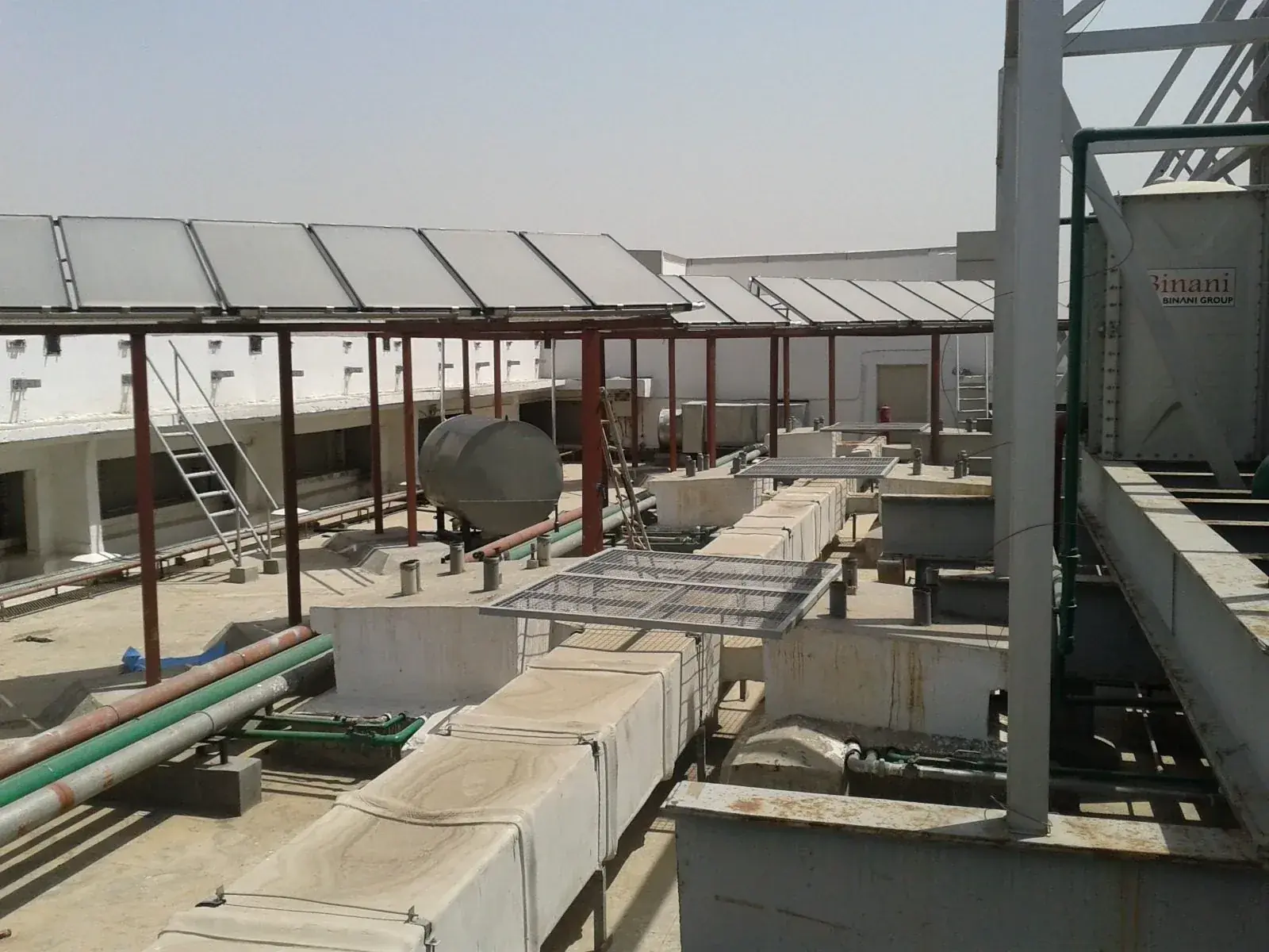 Cosmic India solar water heating and energy management project installation