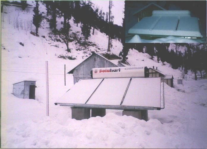 Cosmic India solar water heating and energy management project installation