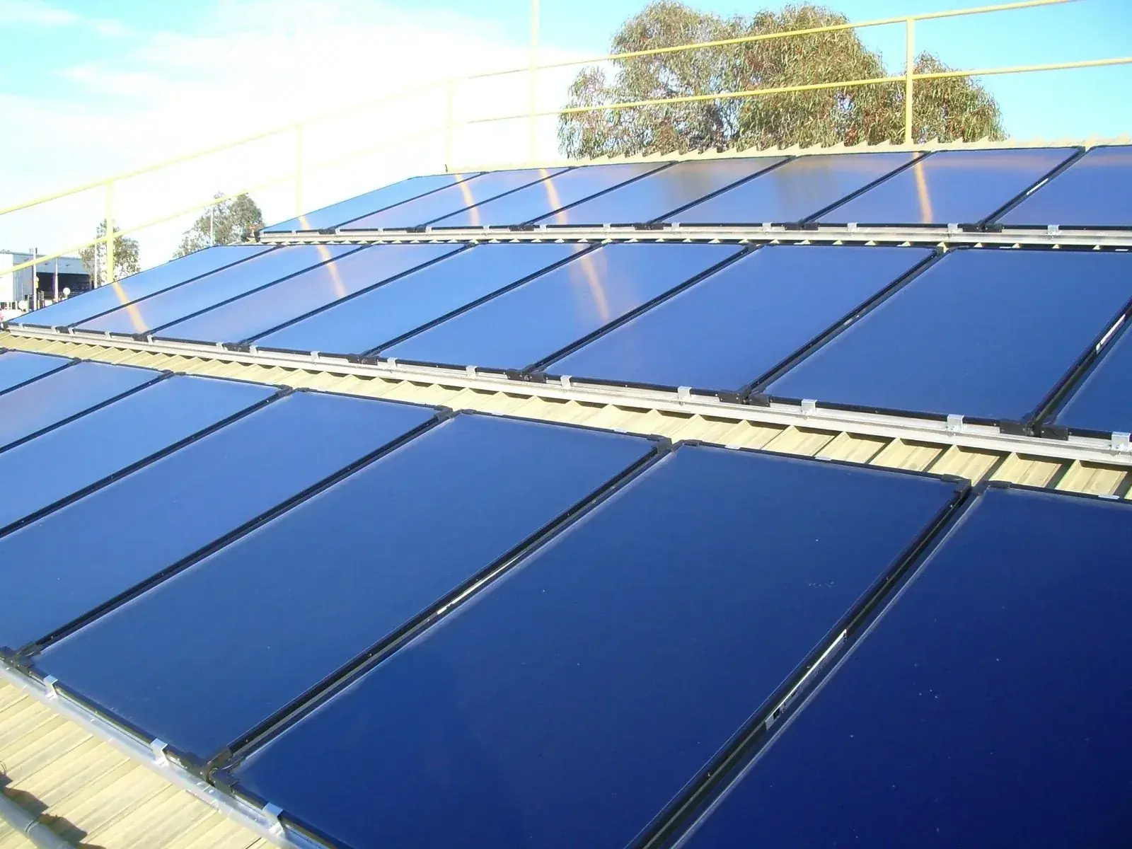 Cosmic India solar water heating and energy management project installation