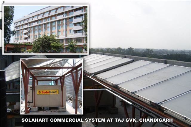 Cosmic India solar water heating and energy management project installation