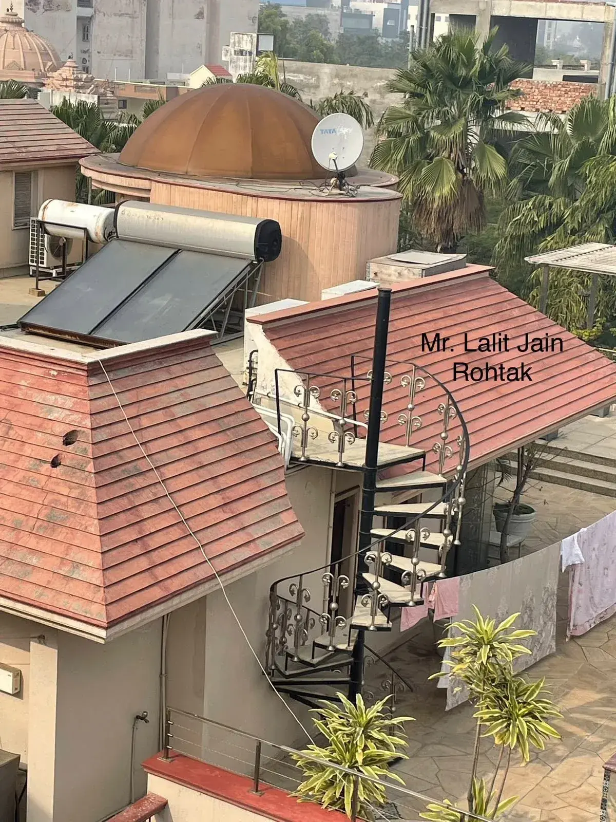Cosmic India solar water heating and energy management project installation